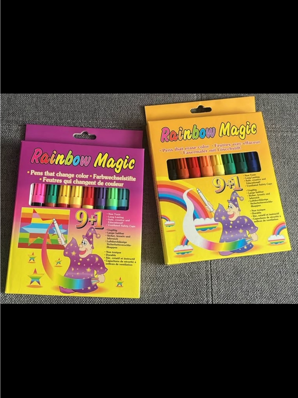 rainbow magic pens markers color changing and erasing two new sets in box